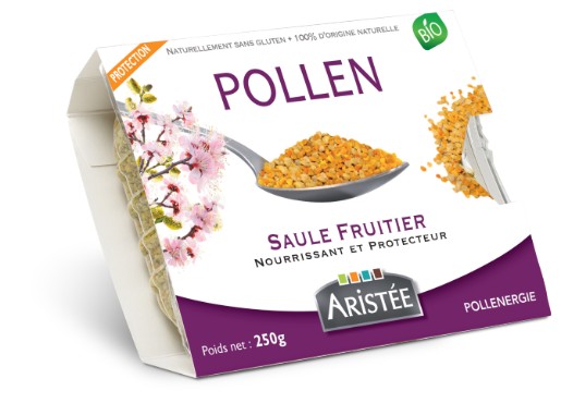 Pollen frais de saule fruitier